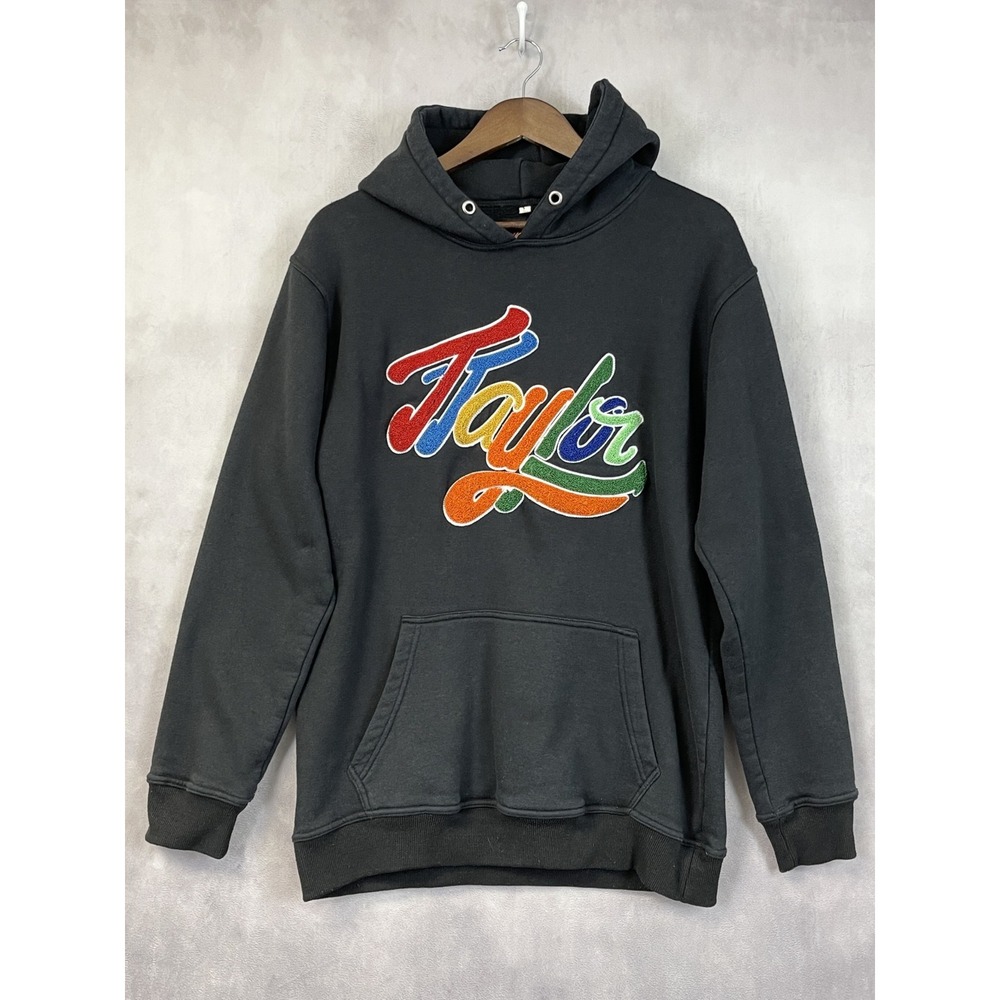 Tony Taylor Hoodie Mens Large Chenille Stitch Graphic Pullover Streetwear Indie